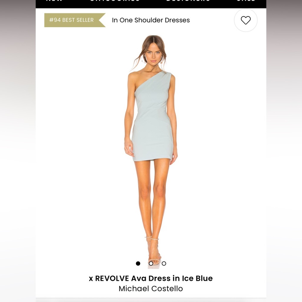 Blue one-shoulder dress